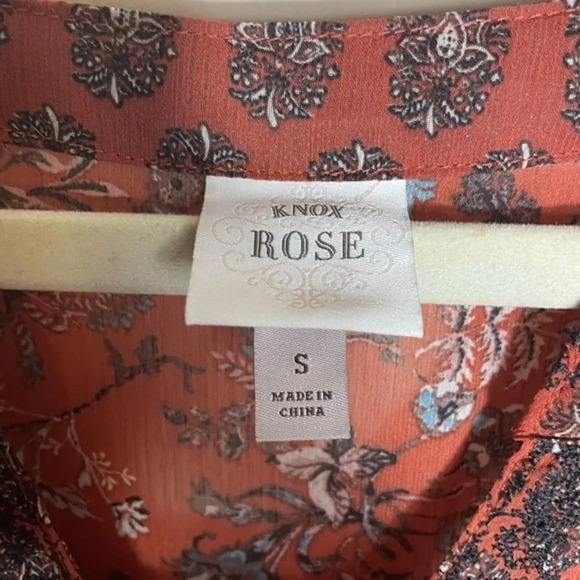 Knox Rose Short Boho Dress & Slip Dress‎ Small Festival Concert Floral Western - Picture 4 of 9